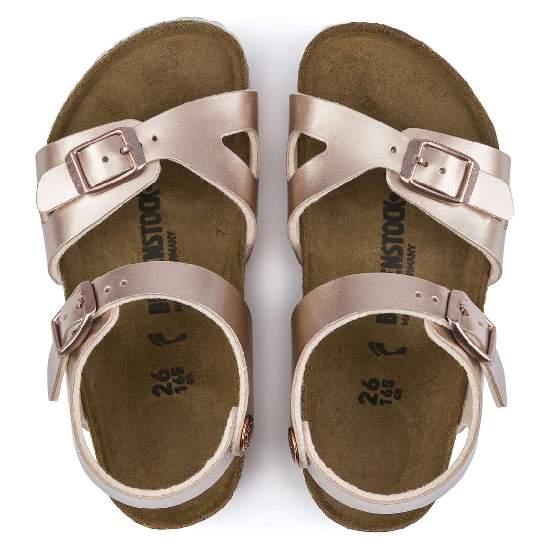 Birkenstock Rio Birko-Flor Girls Sandals Copper | ptdNtk8jABd