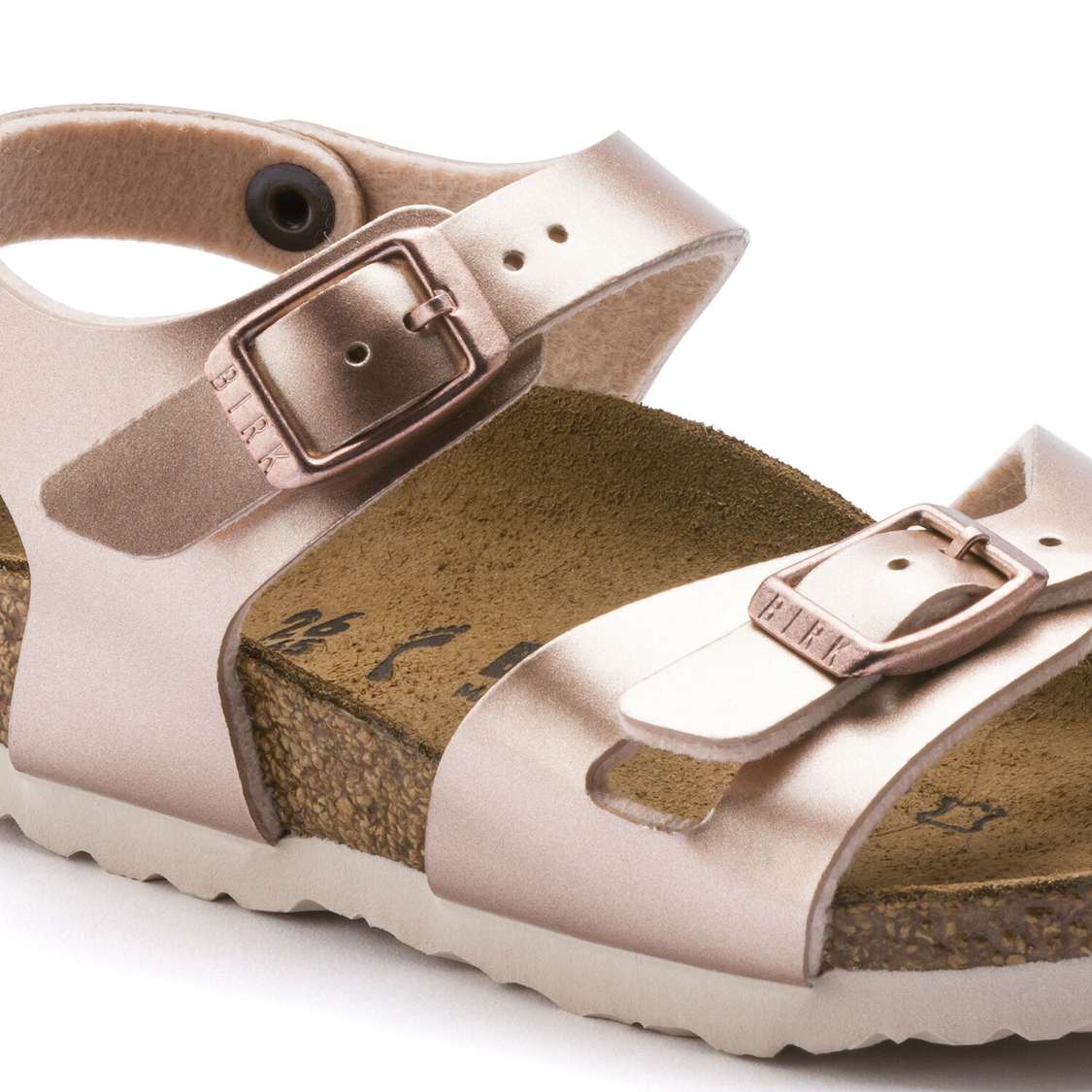 Birkenstock Rio Birko-Flor Girls Sandals Copper | ptdNtk8jABd