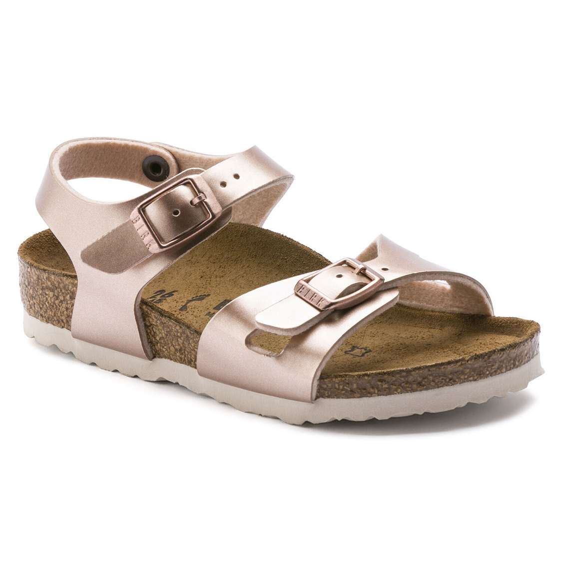 Birkenstock Rio Birko-Flor Girls Sandals Copper | ptdNtk8jABd