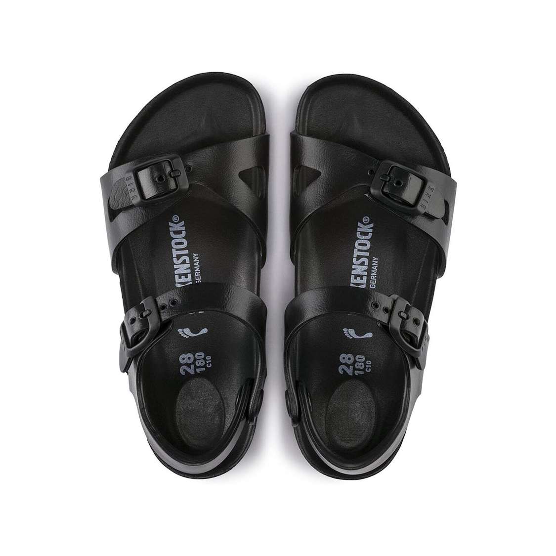 Birkenstock Rio Essentials EVA Girls Sandals Black | uZremxCmJto