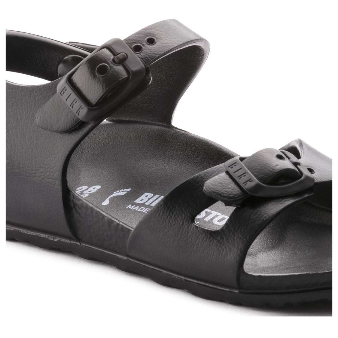 Birkenstock Rio Essentials EVA Girls Sandals Black | uZremxCmJto