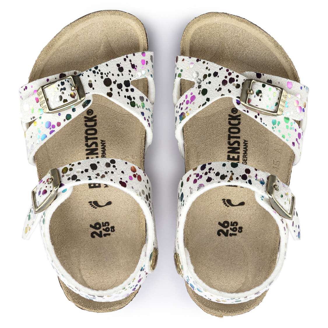 Birkenstock Rio Microfiber Girls Sandals White | Qc65RMs3mOt