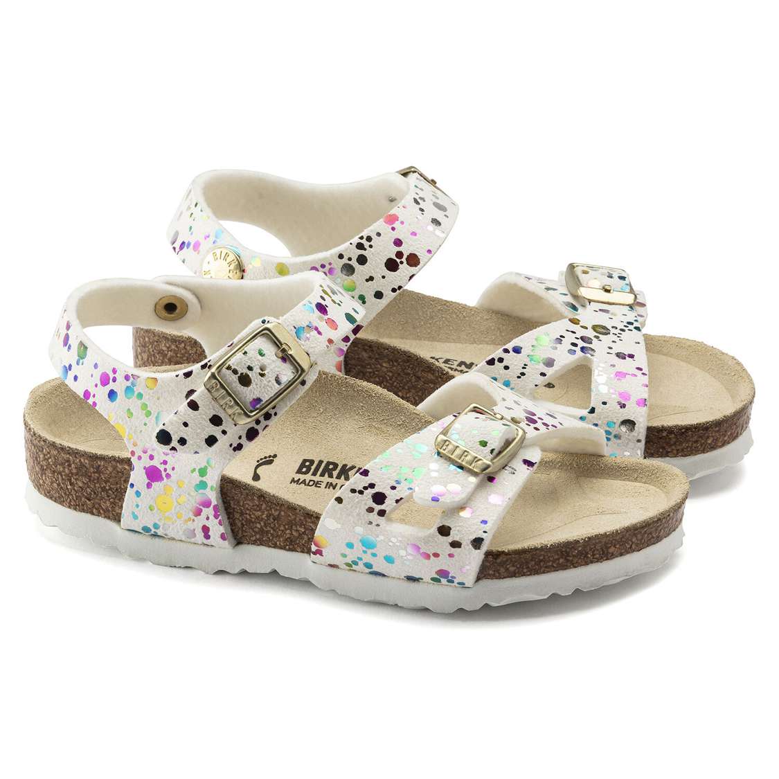 Birkenstock Rio Microfiber Girls Sandals White | Qc65RMs3mOt