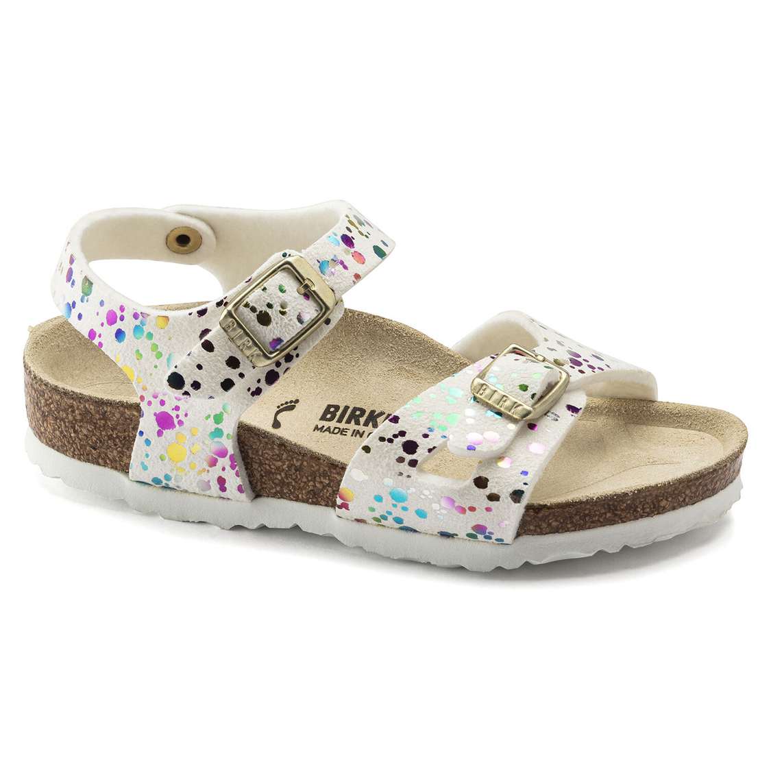 Birkenstock Rio Microfiber Girls Sandals White | Qc65RMs3mOt