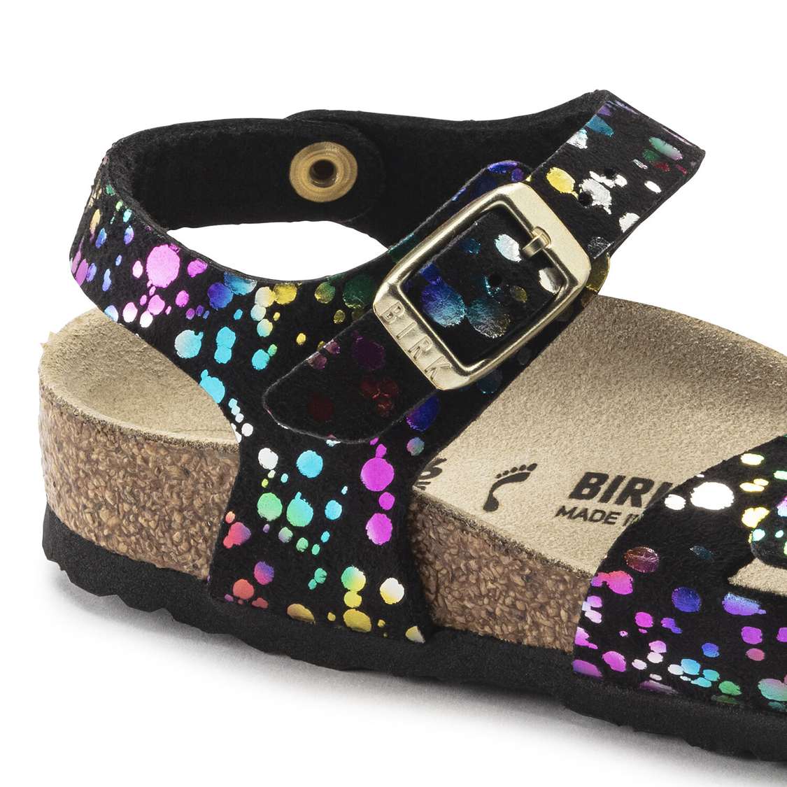 Birkenstock Rio Microfiber Girls Sandals Black | sMuRa64sOV1