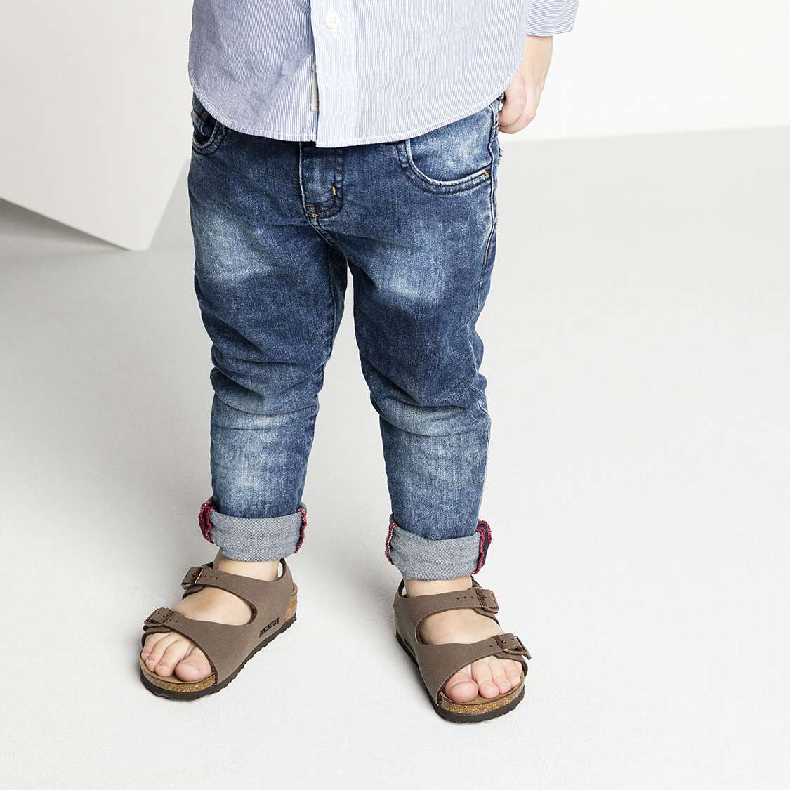 Birkenstock Roma Birkibuc Boys Sandals Yellow | HqKTbZk2Yep