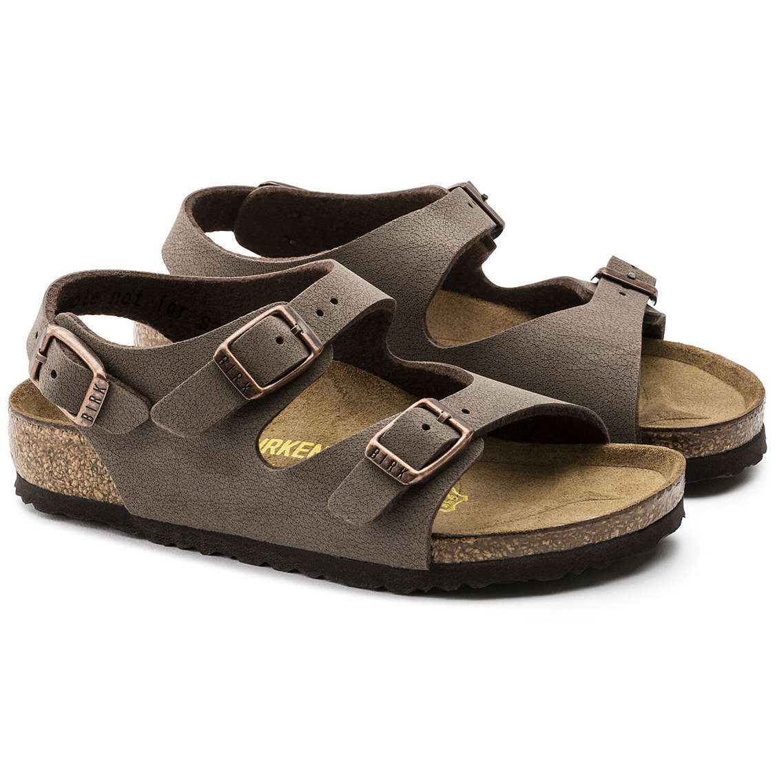 Birkenstock Roma Birkibuc Boys Sandals Yellow | HqKTbZk2Yep