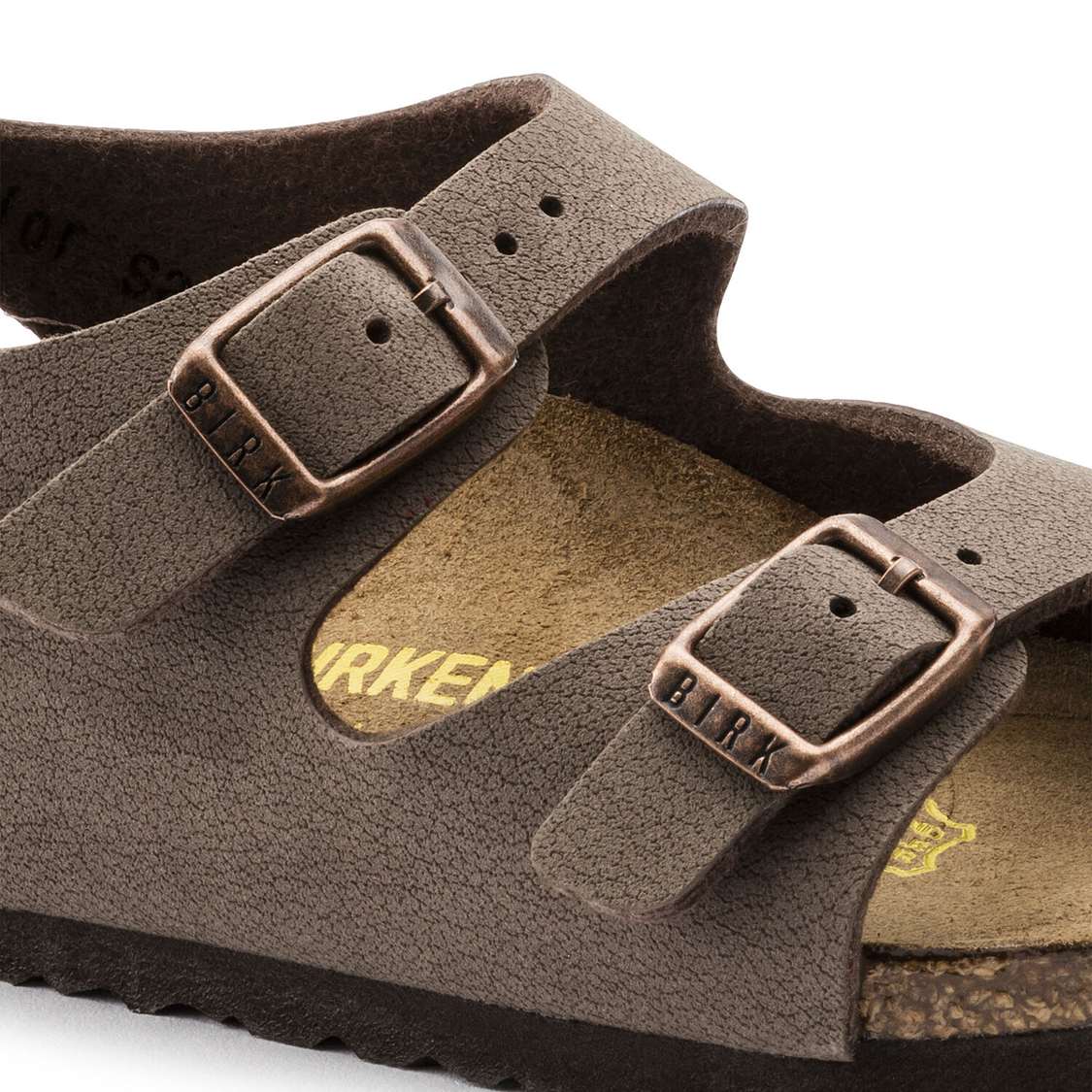 Birkenstock Roma Birkibuc Boys Sandals Yellow | HqKTbZk2Yep