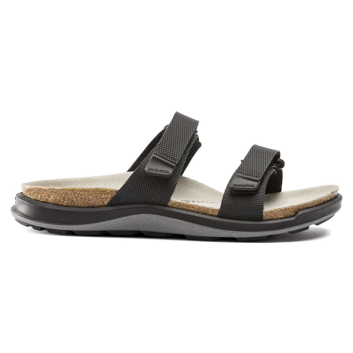 Birkenstock Sahara Birko-Flor Two Strap Sandals Black | J9nO8kCW8e3