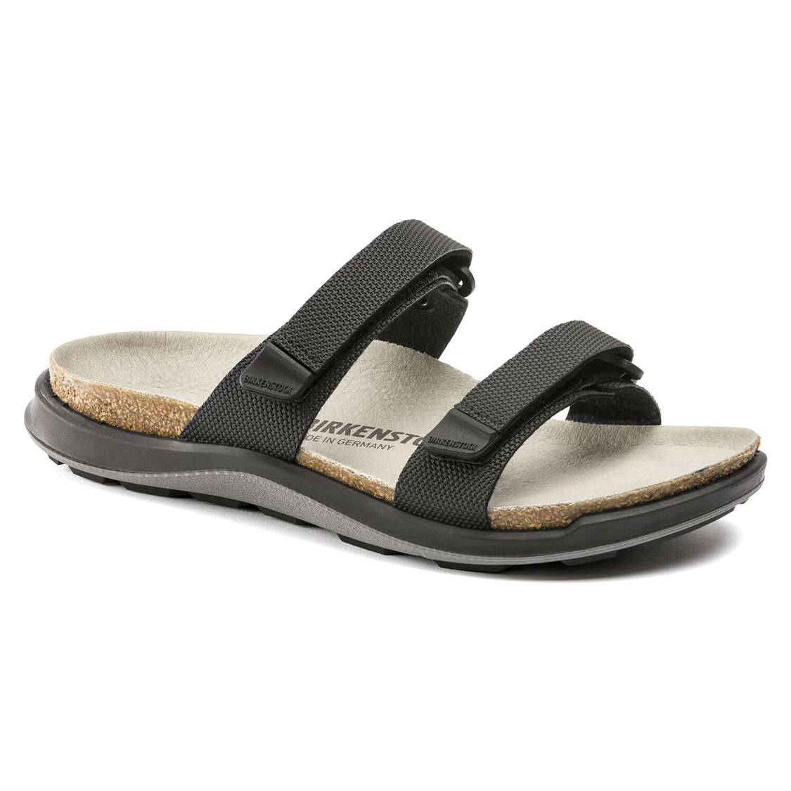 Birkenstock Sahara Birko-Flor Two Strap Sandals Black | J9nO8kCW8e3