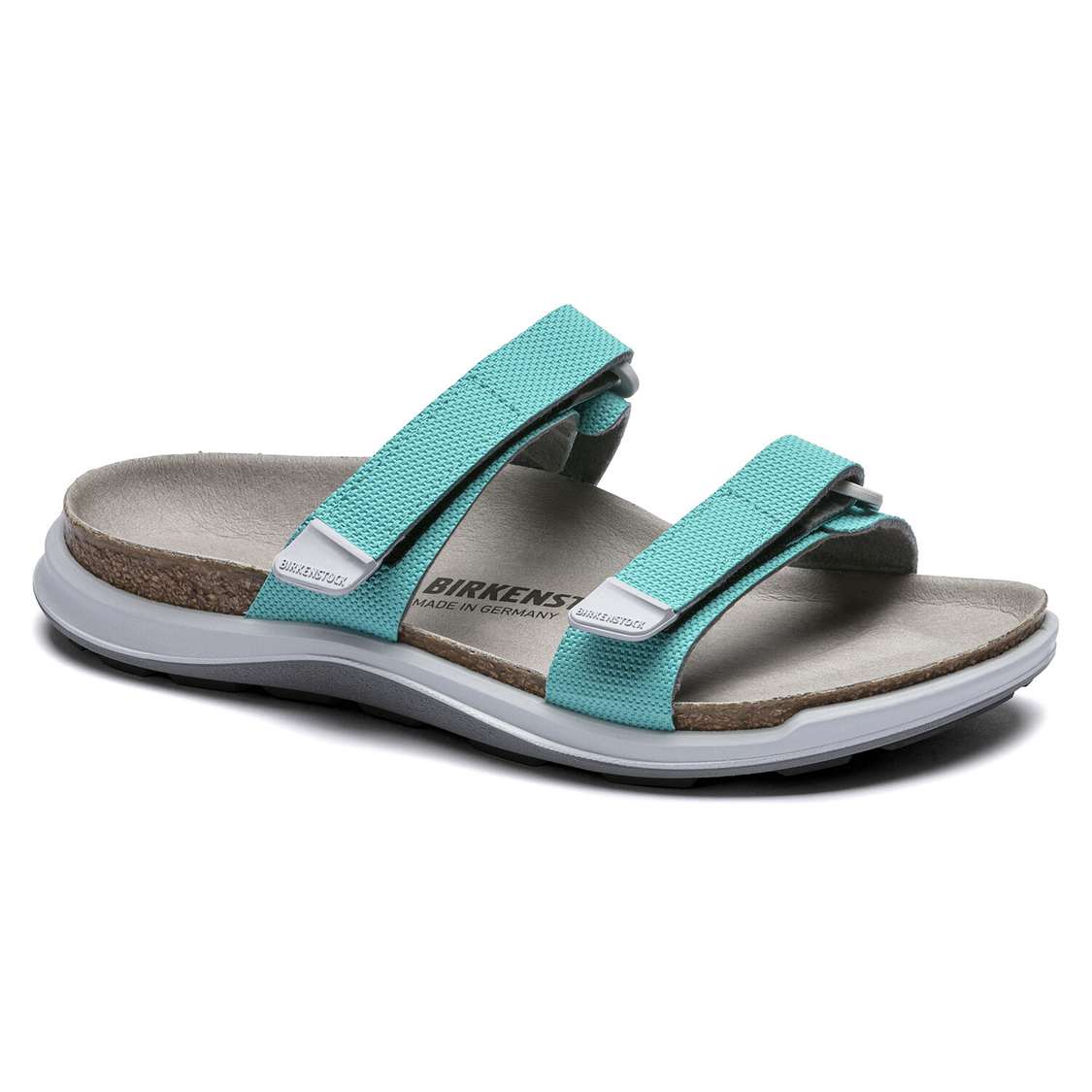 Birkenstock Sahara Birko-Flor Two Strap Sandals Light Turquoise | j784R2UB5aQ