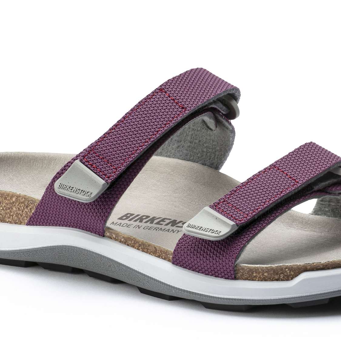 Birkenstock Sahara Birko-Flor Two Strap Sandals Purple | pJjWonj5IfO