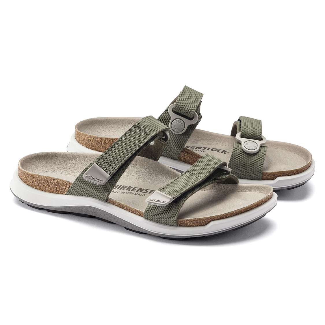 Birkenstock Sahara Birko-Flor Two Strap Sandals Khaki | x7rUqOgdBl1