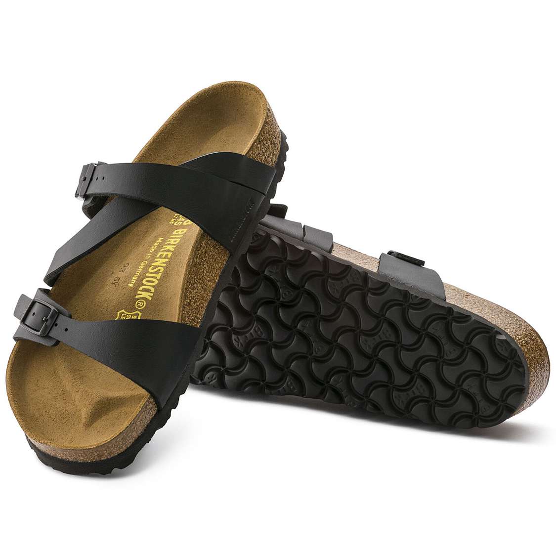 Birkenstock Salina Birko-Flor Multi Strap Sandals Black | I5aBbCIX81Z