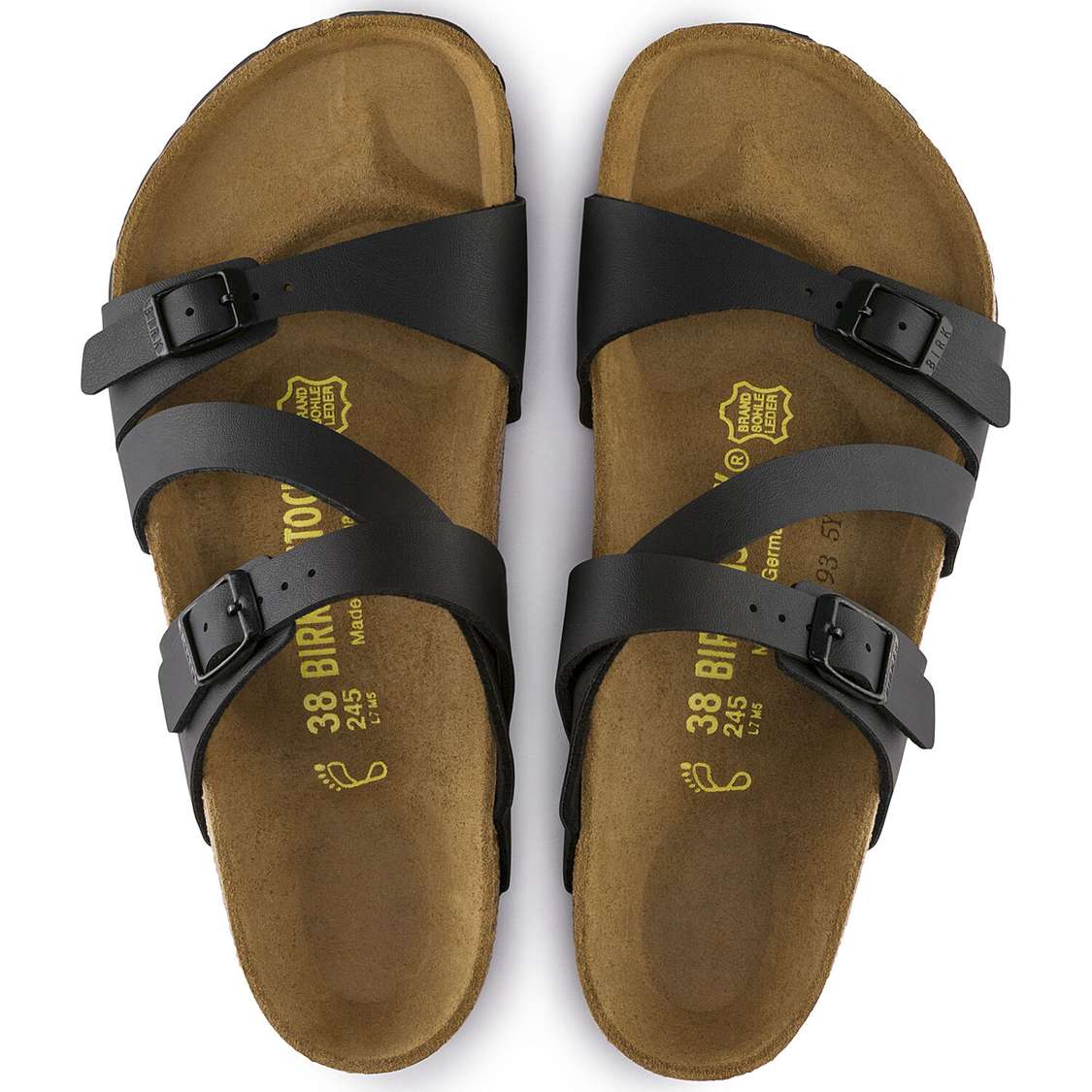 Birkenstock Salina Birko-Flor Multi Strap Sandals Black | I5aBbCIX81Z