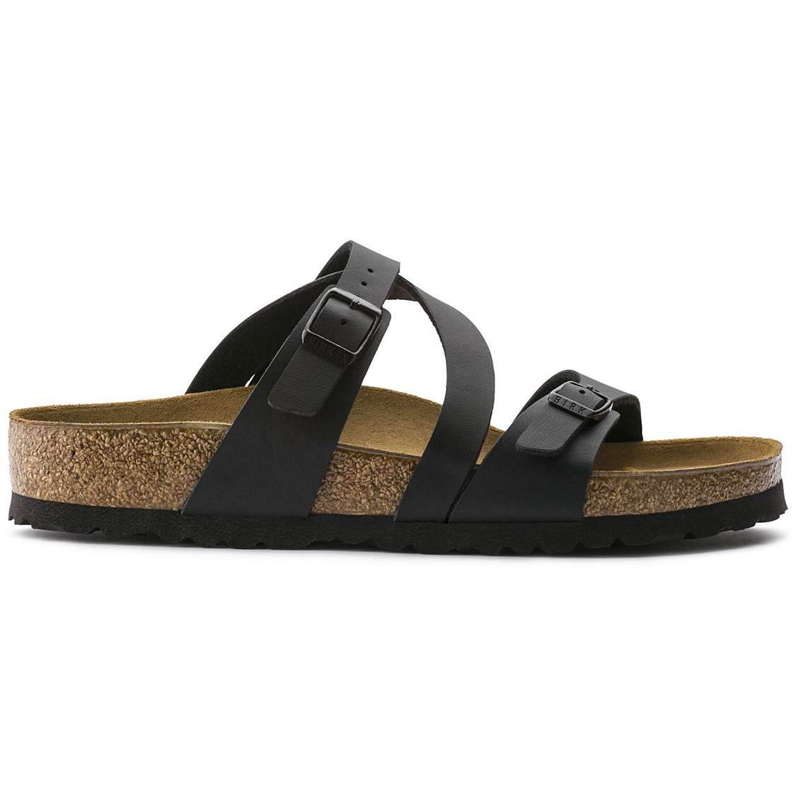 Birkenstock Salina Birko-Flor Multi Strap Sandals Black | I5aBbCIX81Z