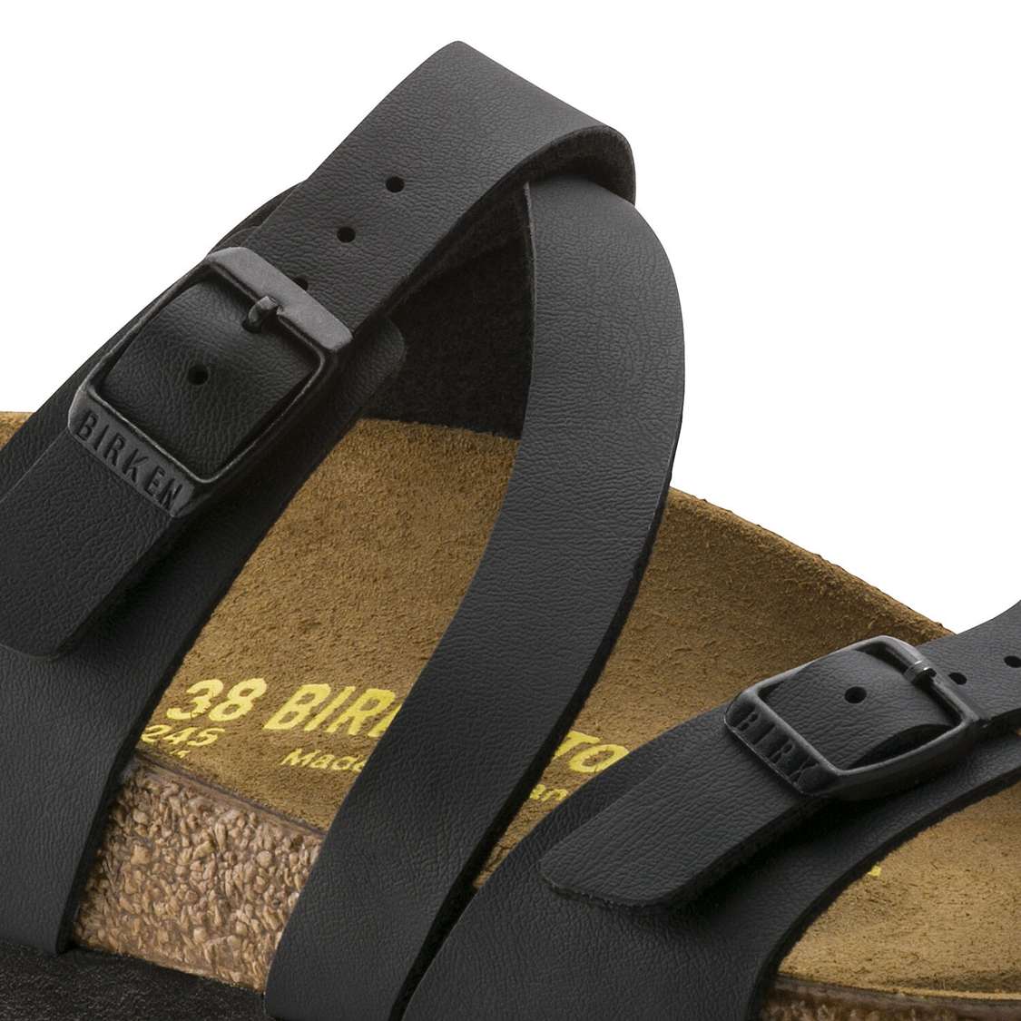 Birkenstock Salina Birko-Flor Multi Strap Sandals Black | I5aBbCIX81Z