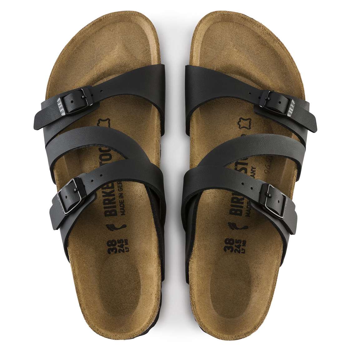 Birkenstock Salina Birko-Flor Multi Strap Sandals Black | IQ23kEklVlE