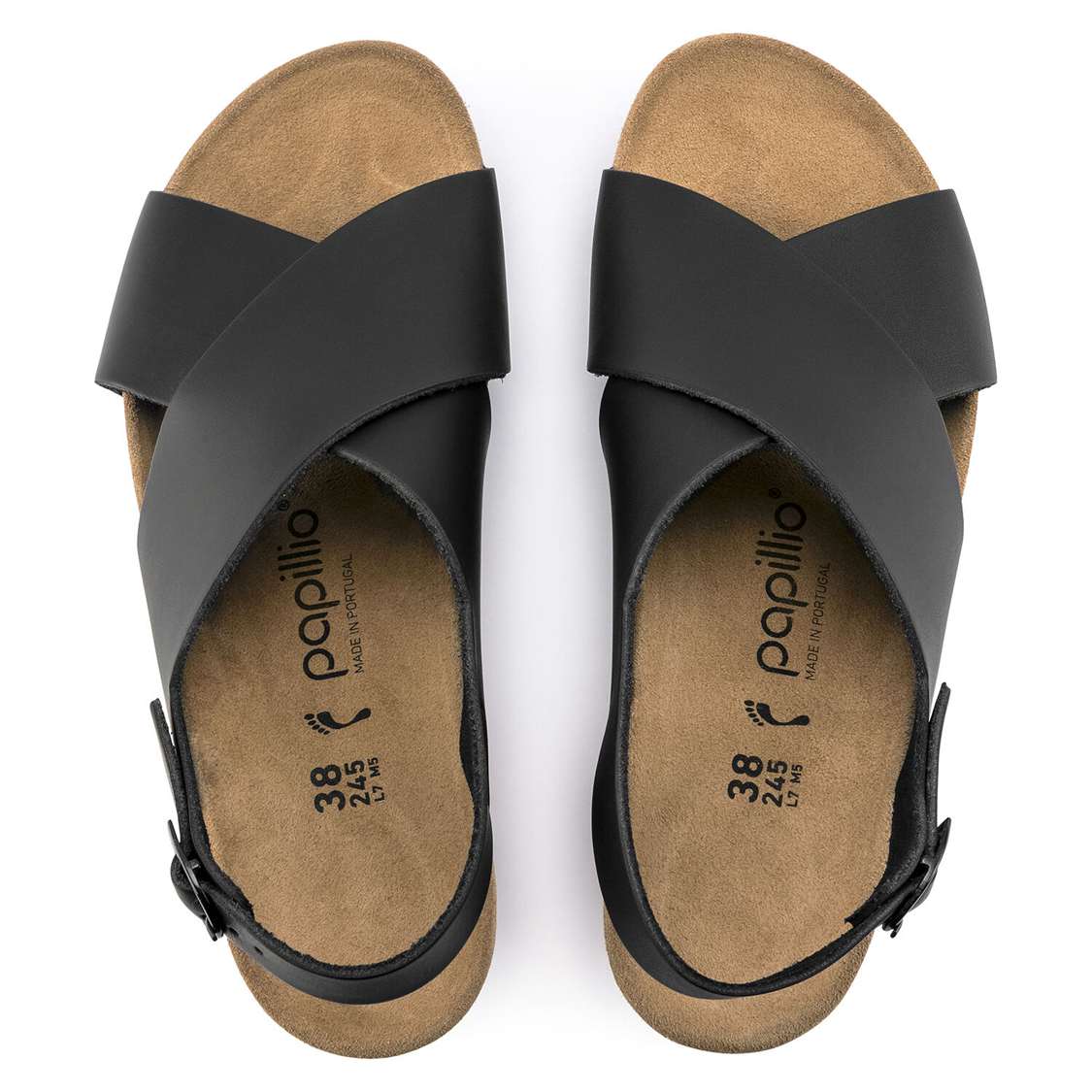 Birkenstock Samira Leather Back Strap Sandals Black | XqgcuYUz36x