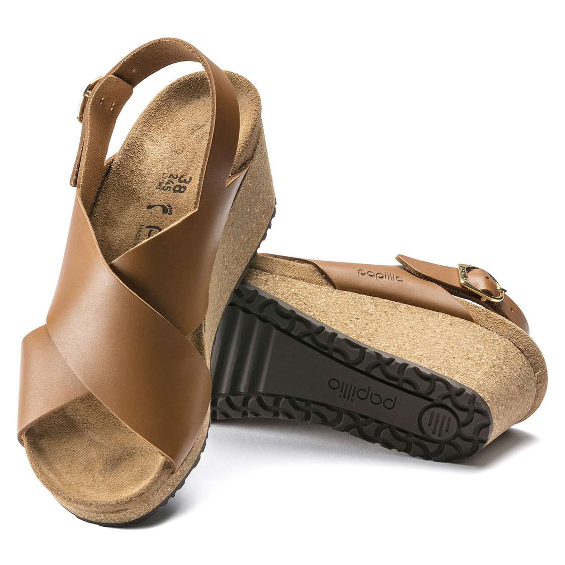 Birkenstock Samira Leather Back Strap Sandals Brown | wWMI3xo7jJK