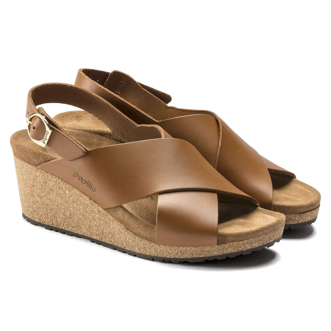 Birkenstock Samira Leather Back Strap Sandals Brown | wWMI3xo7jJK