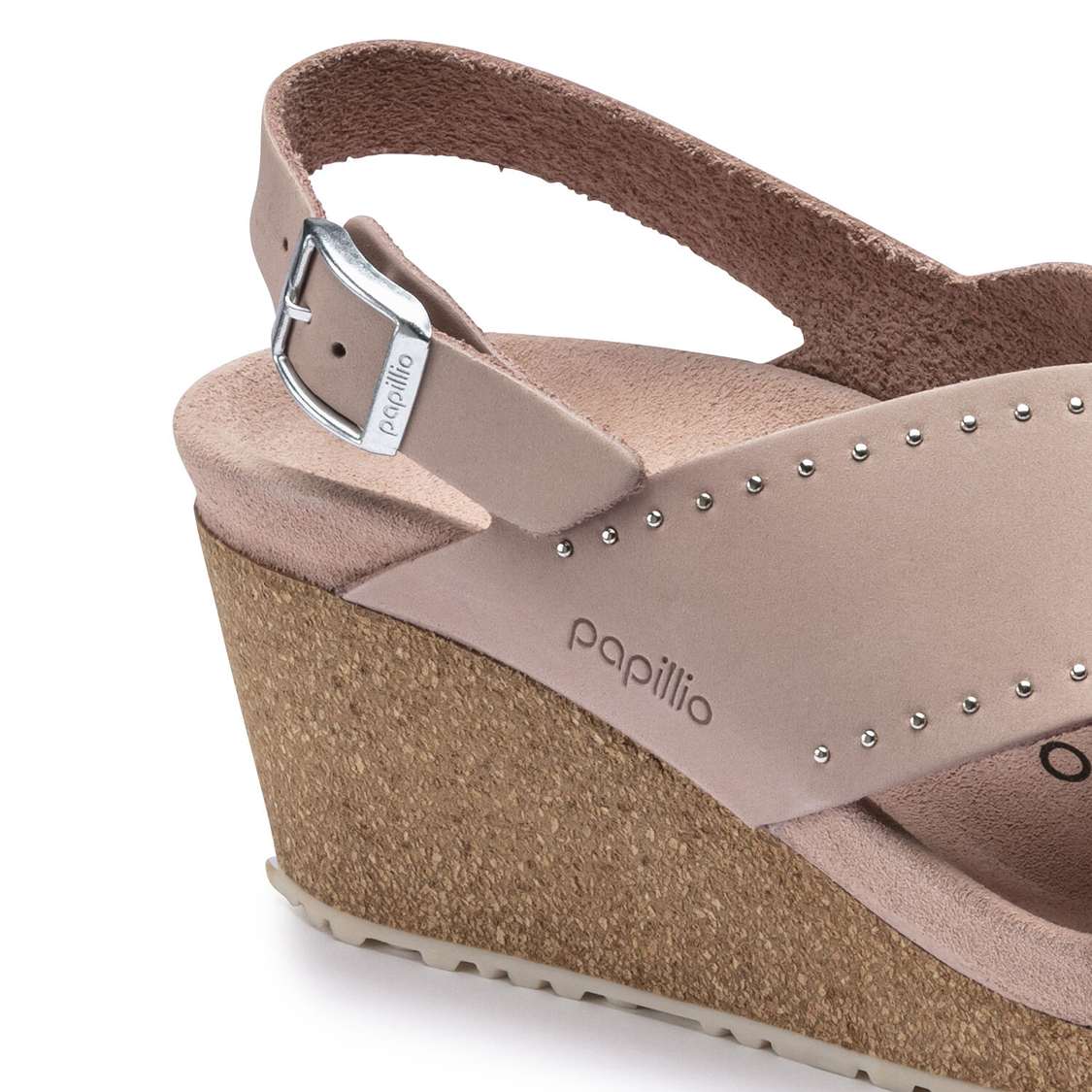 Birkenstock Samira Nubuck Leather Two Strap Sandals Rose | haCNxeuFsOU