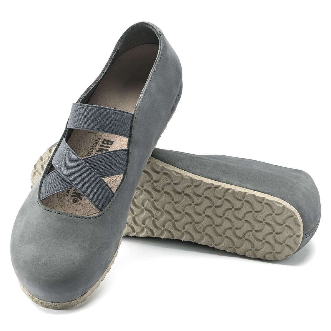 Birkenstock Santa Ana Nubuck Leather Low Shoes Grey | 5Qt7YkT9zeJ