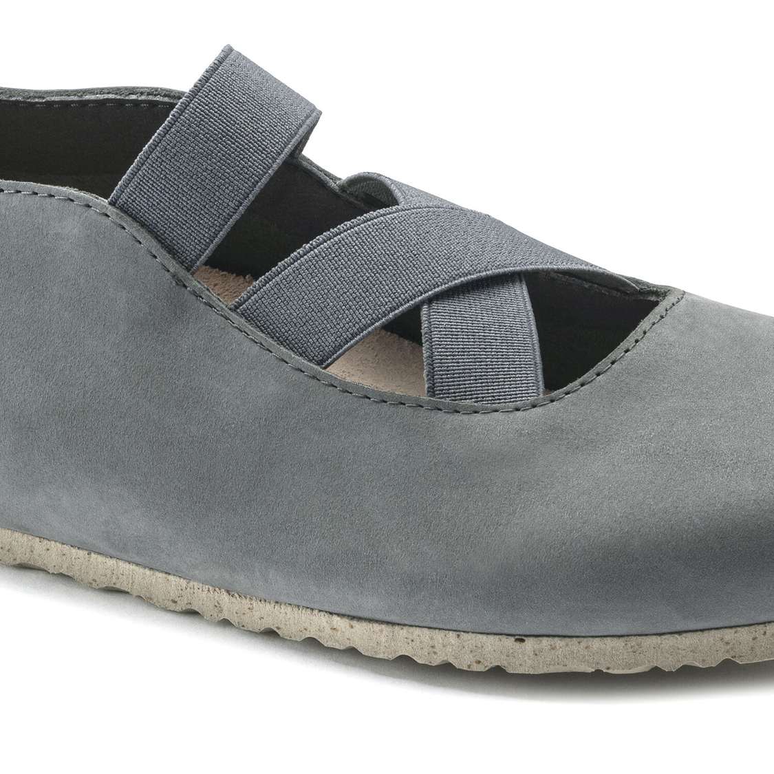 Birkenstock Santa Ana Nubuck Leather Low Shoes Grey | 5Qt7YkT9zeJ