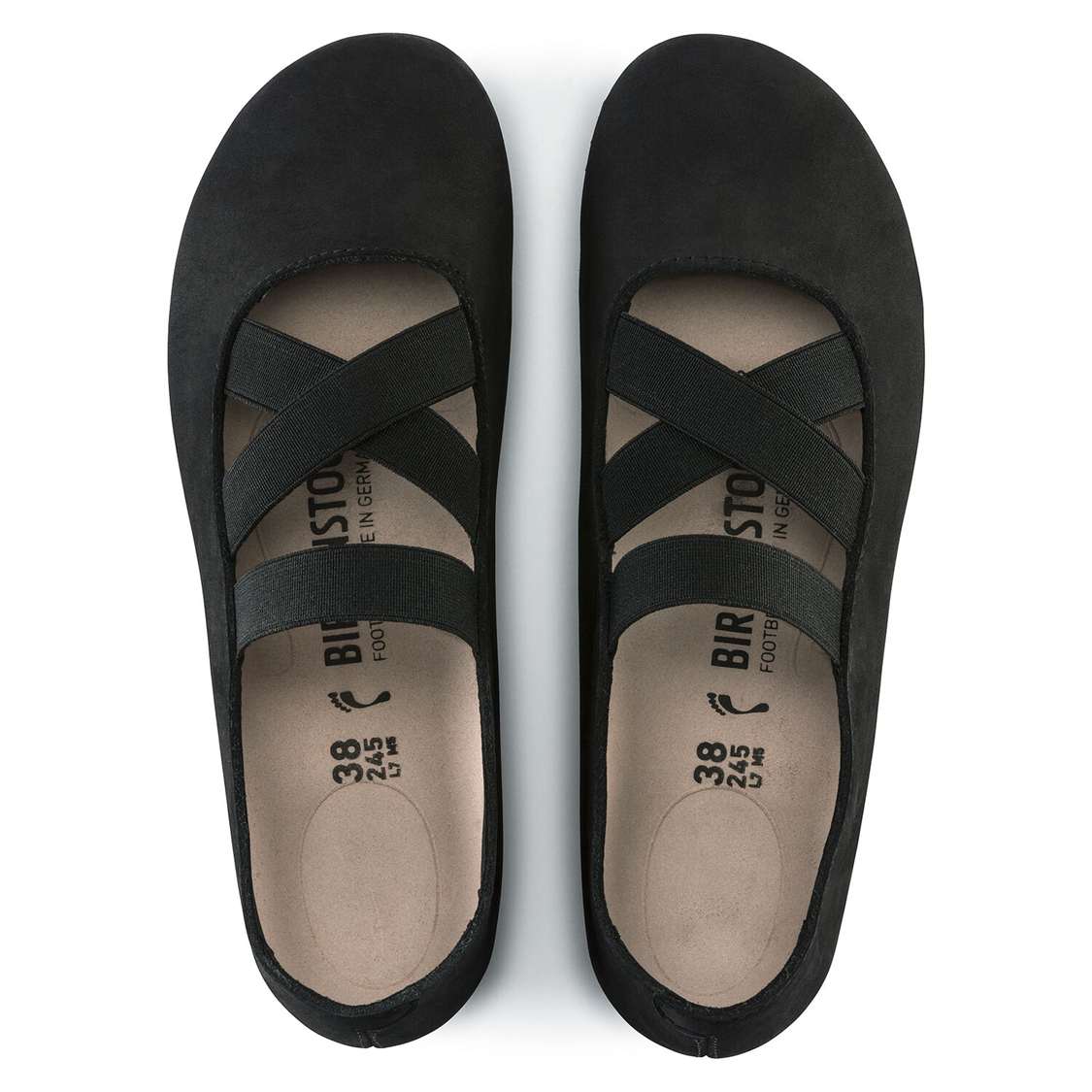 Birkenstock Santa Ana Nubuck Leather Low Shoes Black | 9vLEznMLgLK