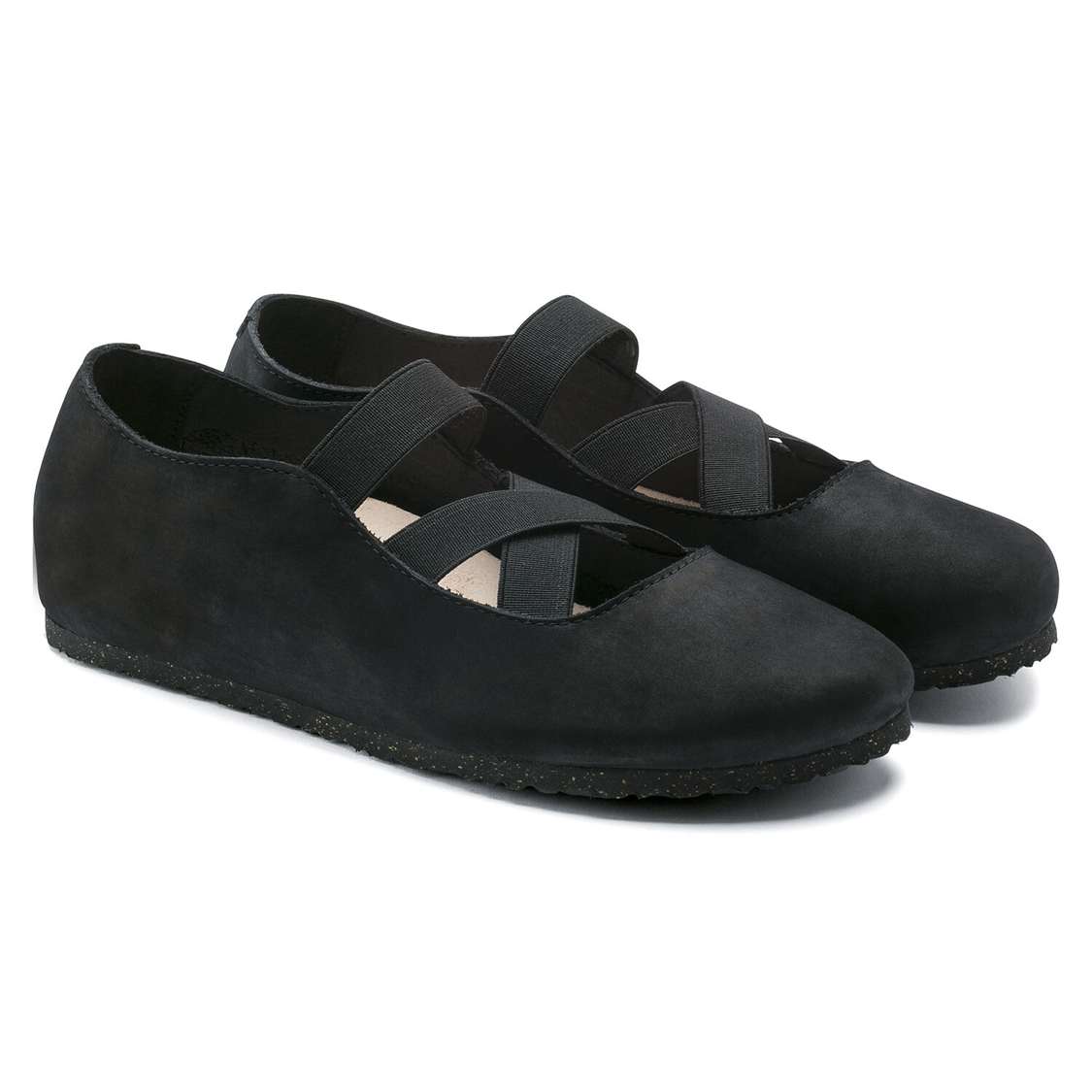 Birkenstock Santa Ana Nubuck Leather Low Shoes Black | 9vLEznMLgLK