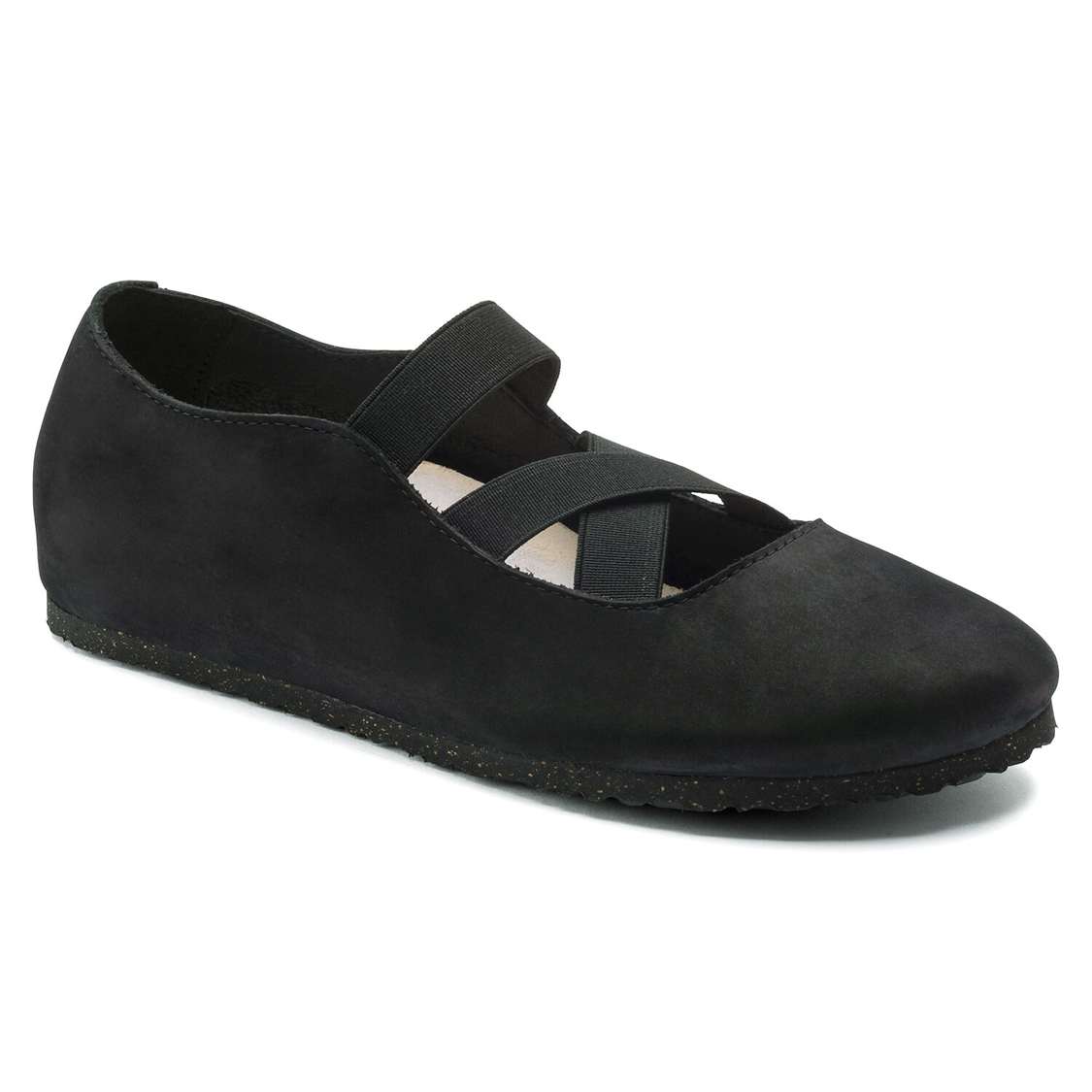 Birkenstock Santa Ana Nubuck Leather Low Shoes Black | 9vLEznMLgLK