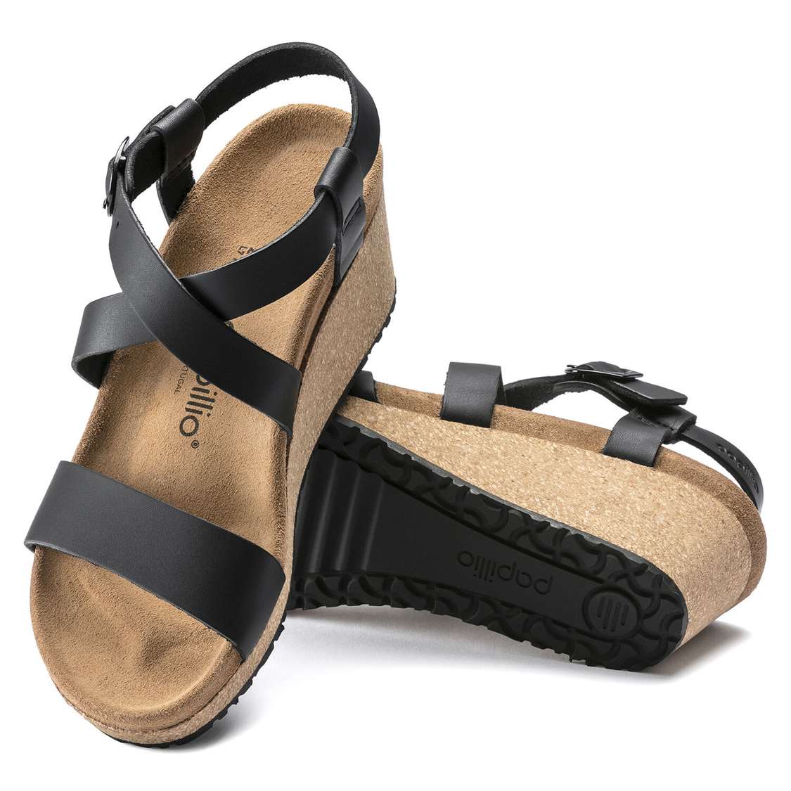 Birkenstock Sibyl Leather Back Strap Sandals Black | danHYLDBTpi