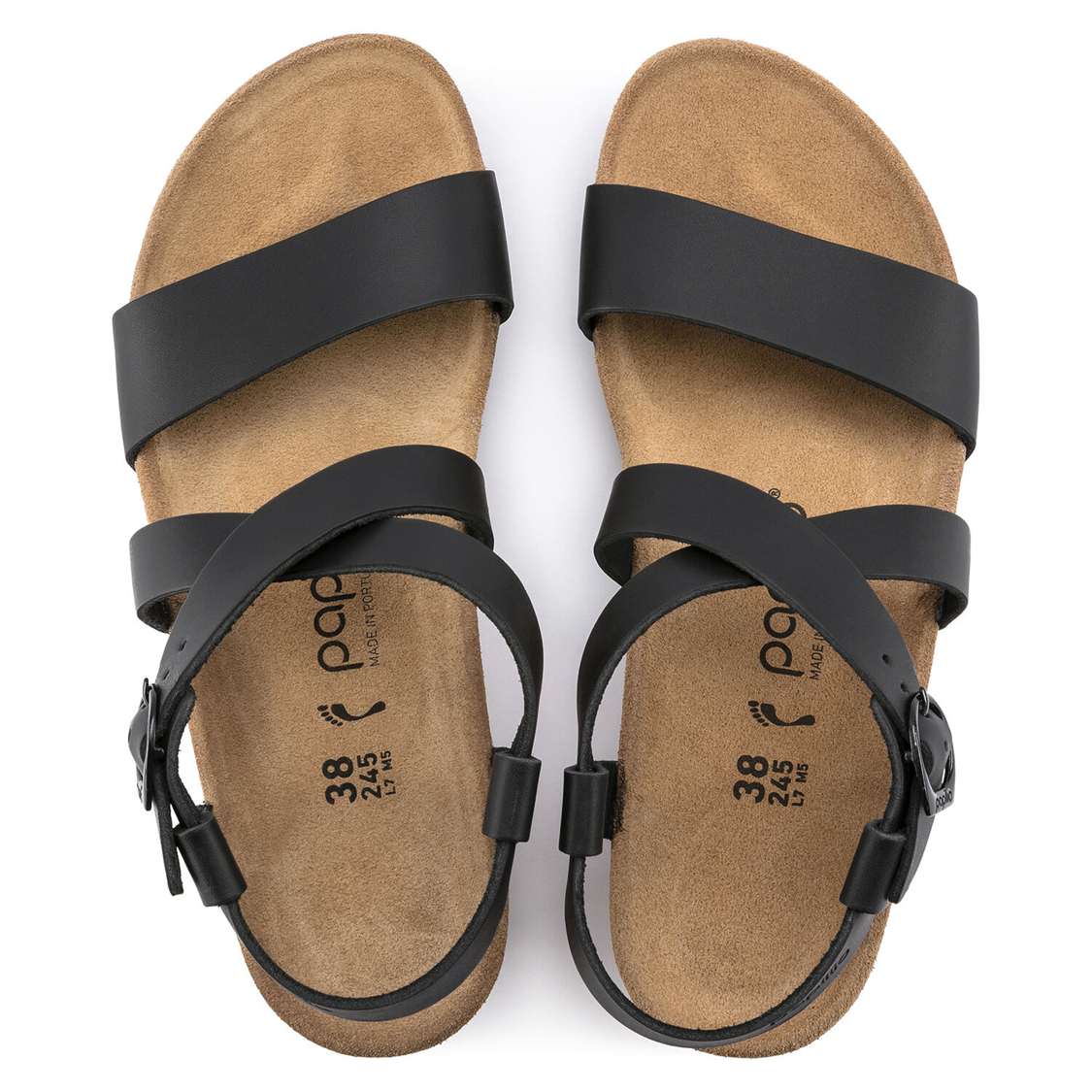 Birkenstock Sibyl Leather Back Strap Sandals Black | danHYLDBTpi