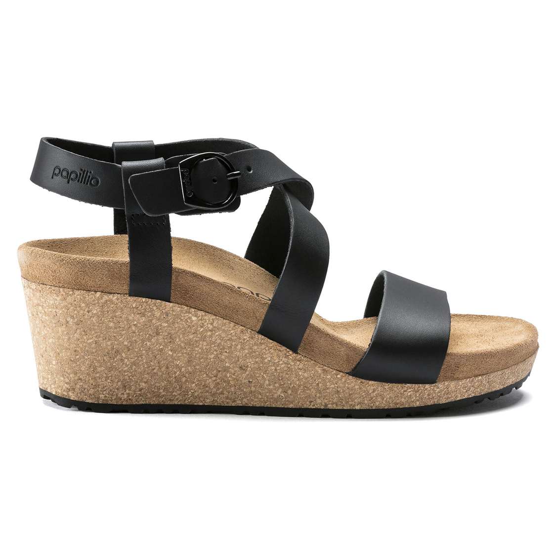 Birkenstock Sibyl Leather Back Strap Sandals Black | danHYLDBTpi