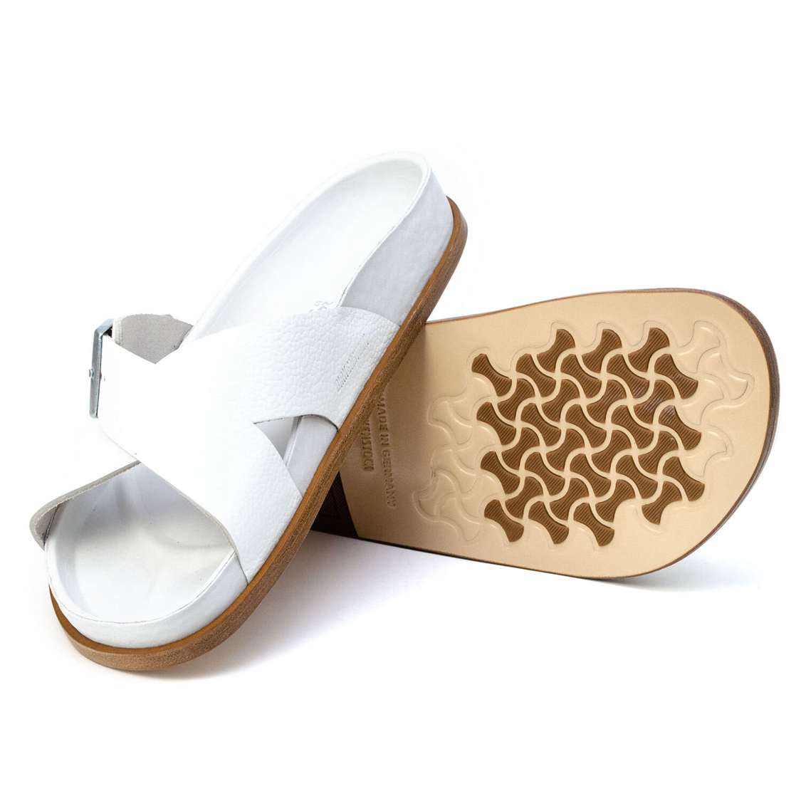 Birkenstock Siena Exquisite Leather Two Strap Sandals White | LvQGFZ9jw62