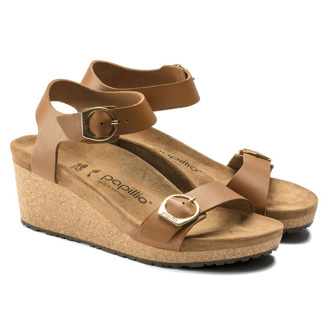 Birkenstock Soley Leather Back Strap Sandals Brown | jCaK8rOKeVq