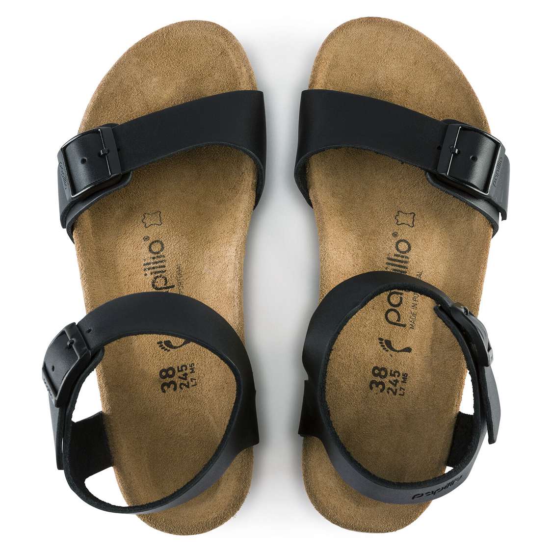 Birkenstock Soley Leather Back Strap Sandals Black | jzJRWQPIQdm