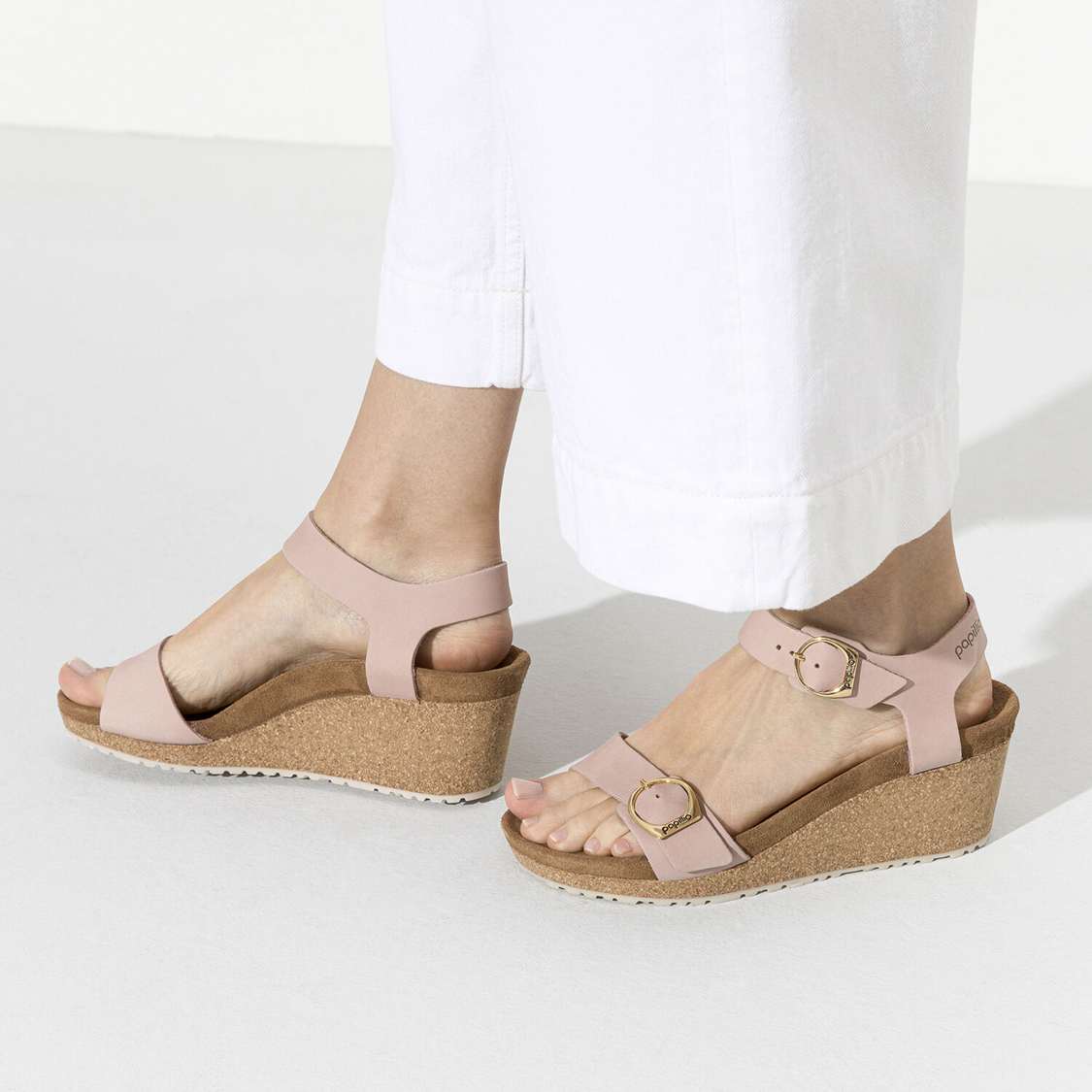 Birkenstock Soley Nubuck Leather Back Strap Sandals Pink | hYndf9EbYkB