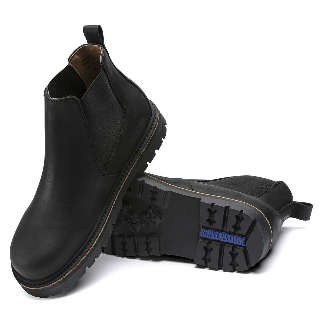 Birkenstock Stalon Nubuck Leather Boots Black | 2FLPbylNXIm