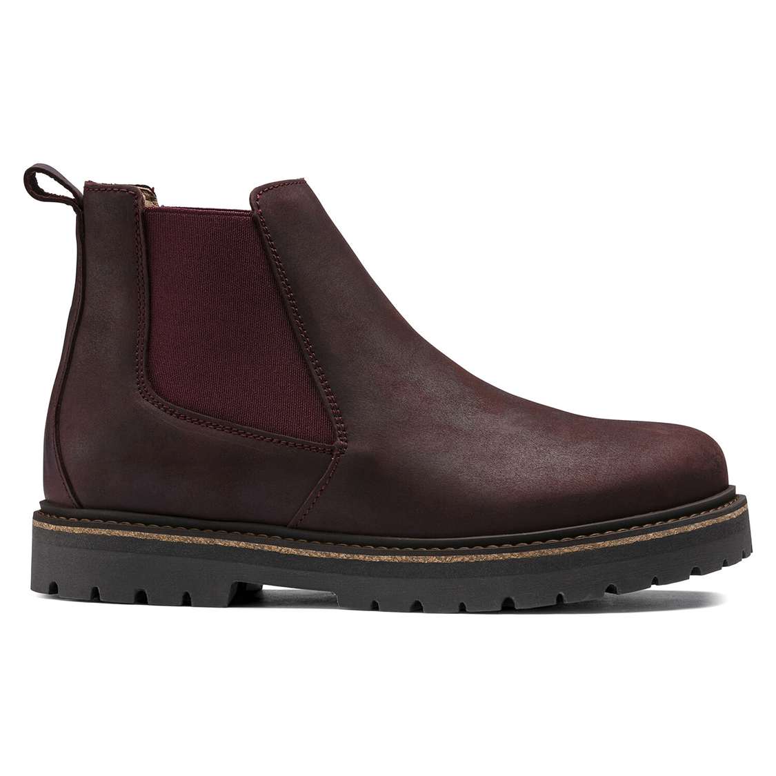 Birkenstock Stalon Women Nubuck Leather Boots Burgundy | 7g7Eu184QTL