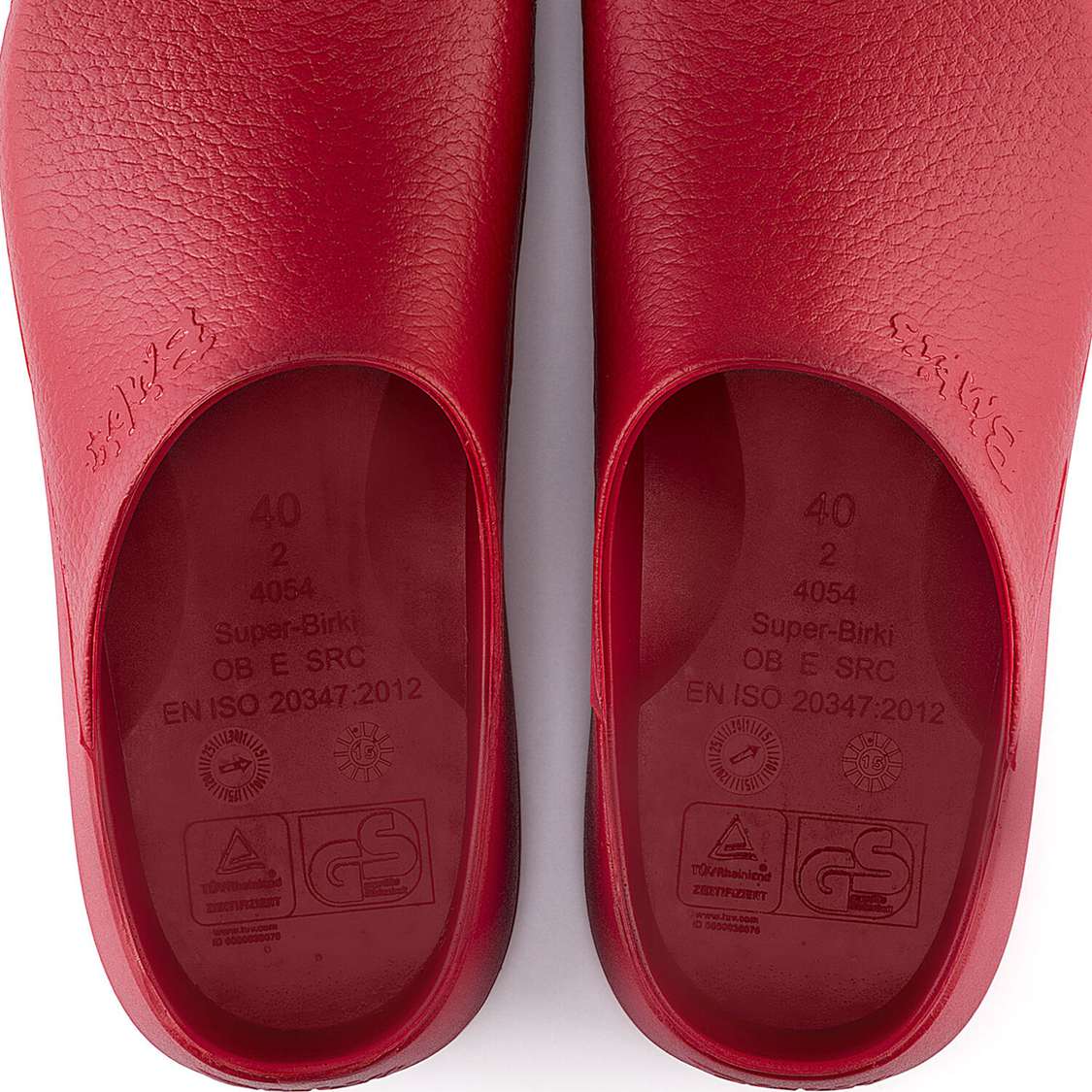 Birkenstock Super-Birki Polyurethane Clogs Red | 5iOLCDQyDDZ