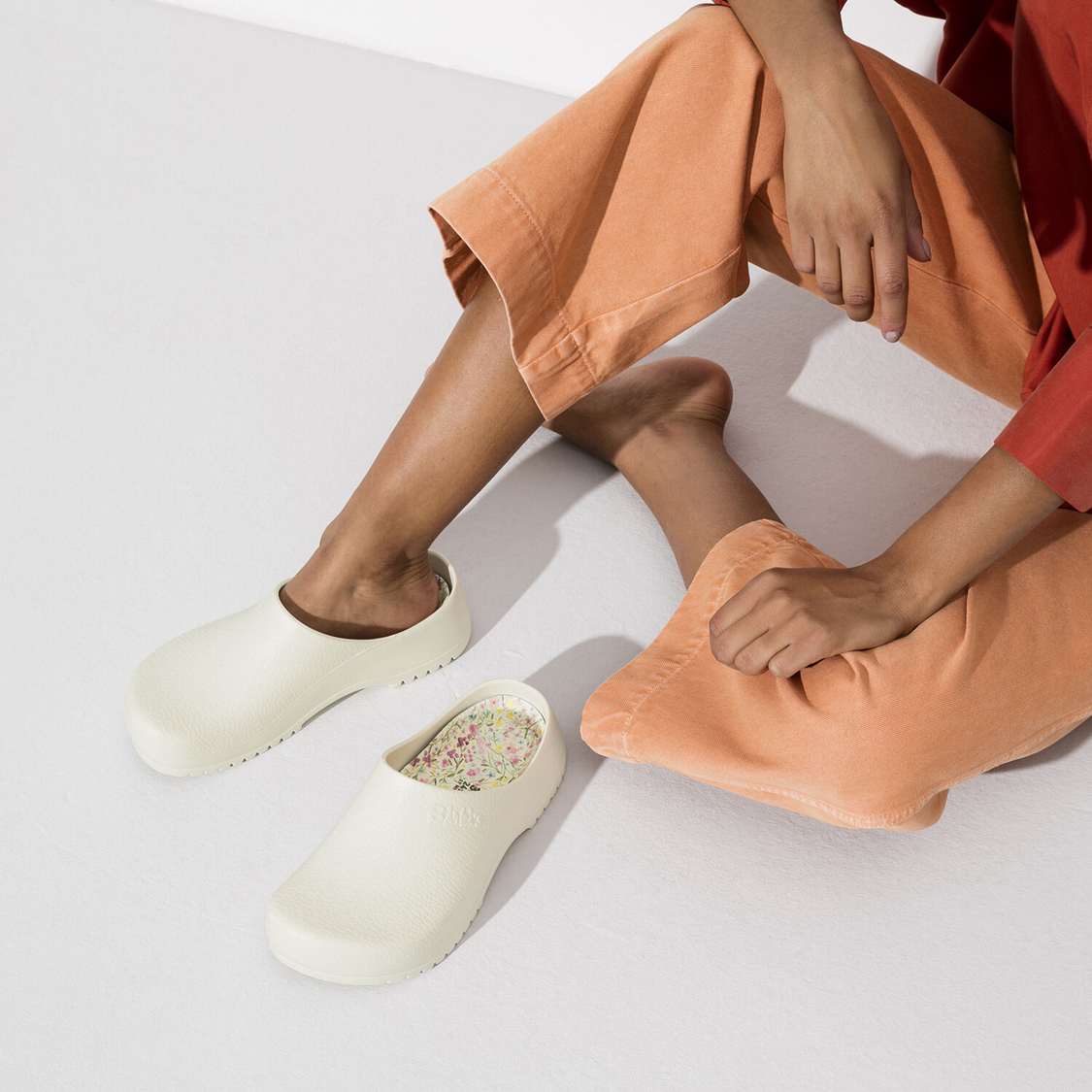 Birkenstock Super-Birki Polyurethane Clogs White | HvTLahz3vVa