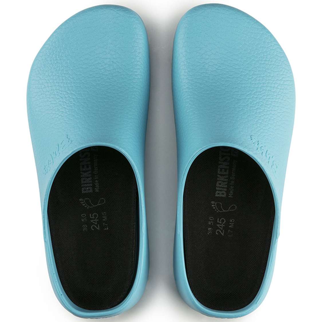 Birkenstock Super-Birki Polyurethane Clogs Light Blue | znVM3iN3muD