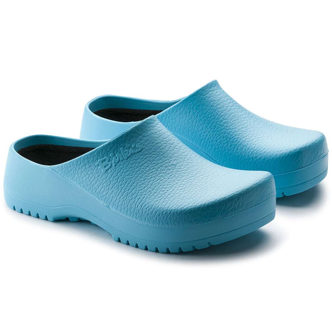 Birkenstock Super-Birki Polyurethane Clogs Light Blue | znVM3iN3muD