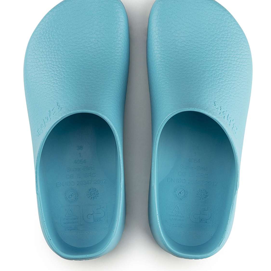 Birkenstock Super-Birki Polyurethane Clogs Light Blue | znVM3iN3muD