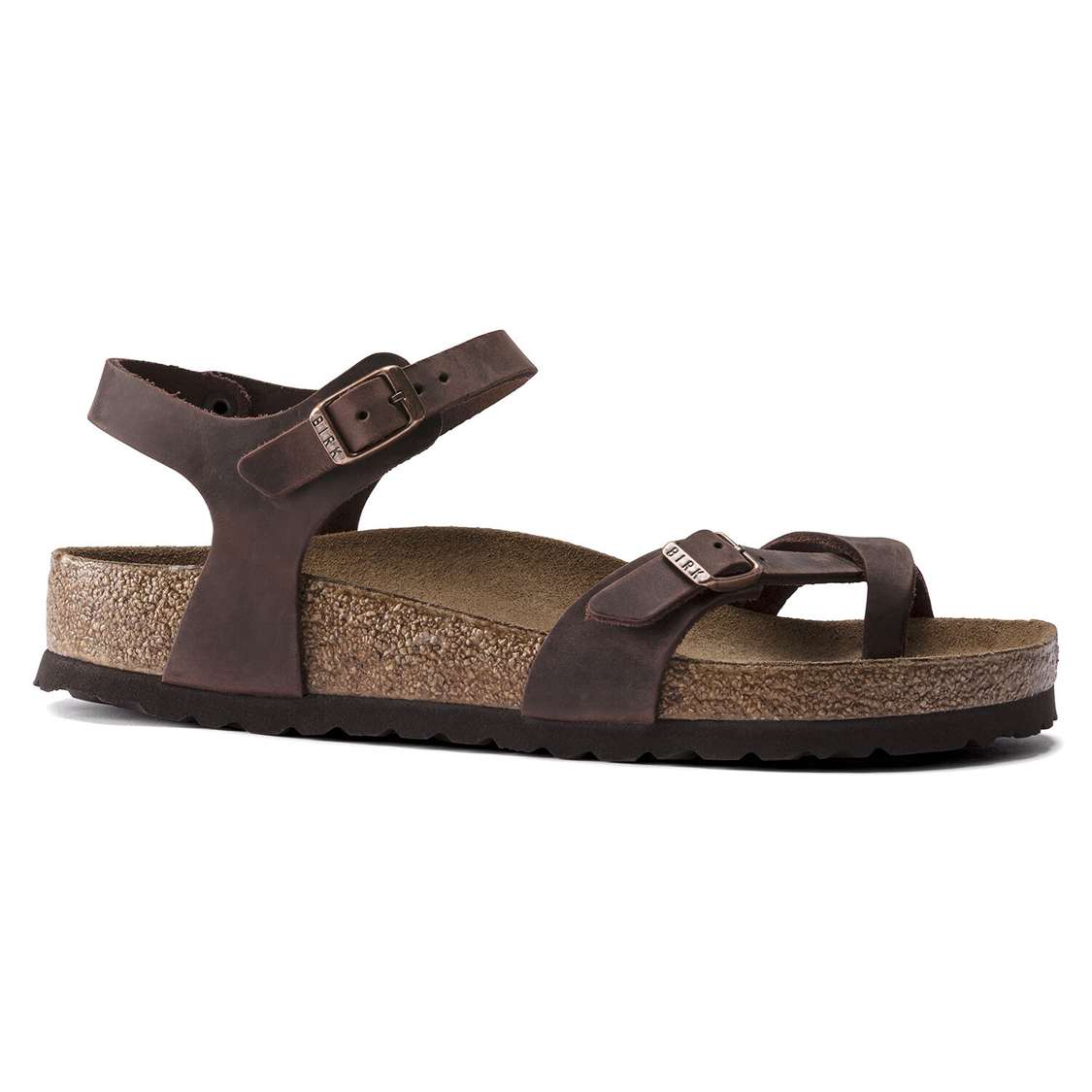 Birkenstock Taormina Oiled Leather Back Strap Sandals Brown | BDm8KSAanfc