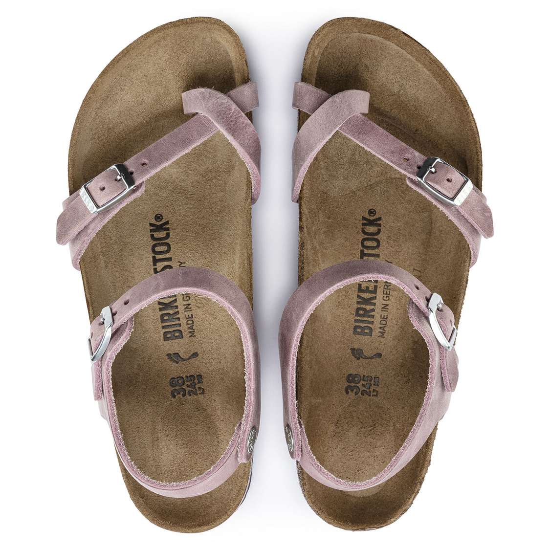 Birkenstock Taormina Oiled Leather Back Strap Sandals Lavender | KmgVO4MQcpV