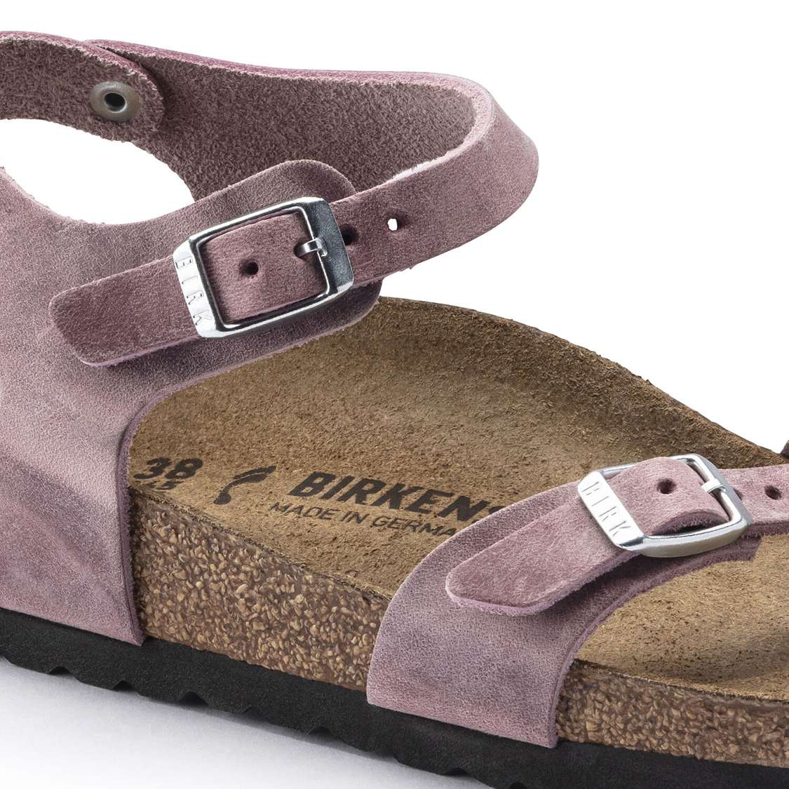 Birkenstock Taormina Oiled Leather Back Strap Sandals Lavender | KmgVO4MQcpV