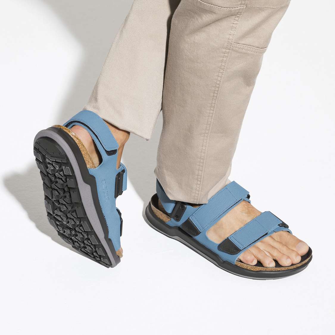 Birkenstock Tatacoa Birko-Flor Back Strap Sandals Blue | HVuUSGOj4YE