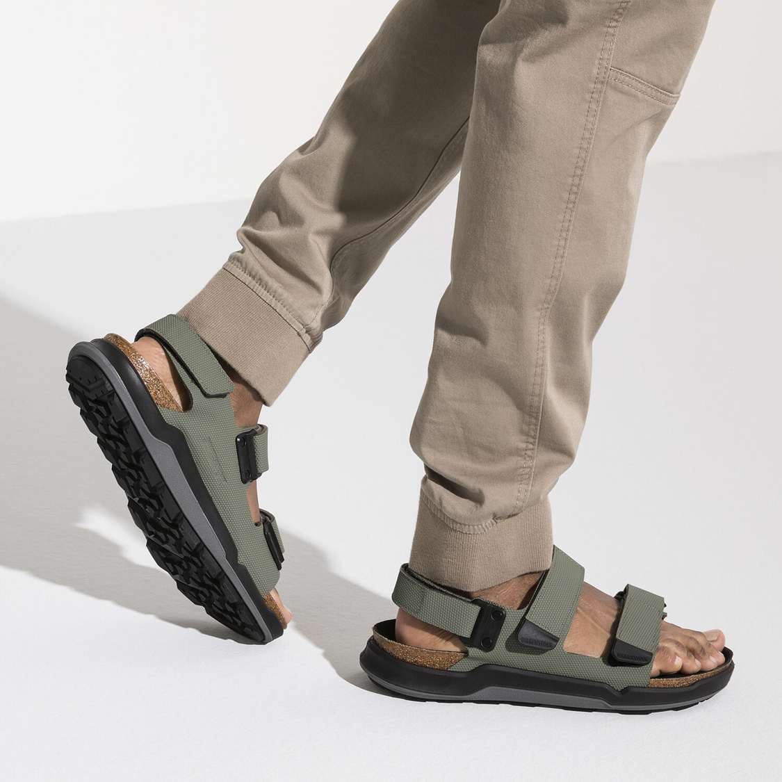 Birkenstock Tatacoa Birko-Flor Back Strap Sandals Khaki | OTUYWB7P6rm